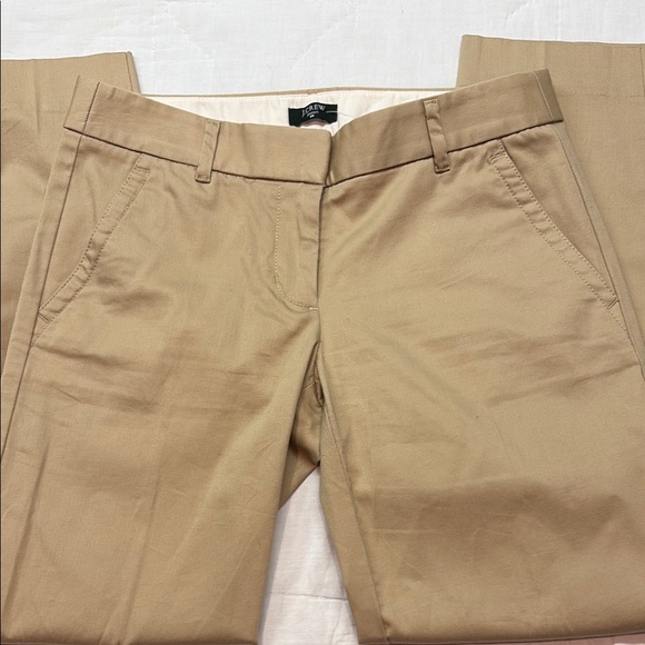 J. Crew Factory City Fit Stretch Tan Fitted Chinos NWT - Picture 4 of 8